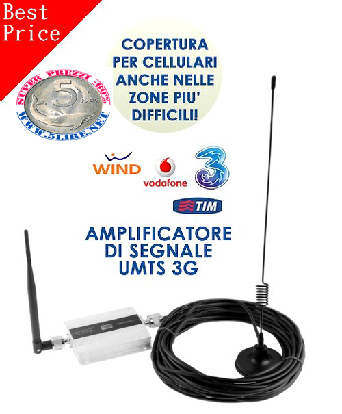 Amplificatore di segnale cellulare umts 3g 1900mhz 2100mhz - La Tecnologia  del futuro..