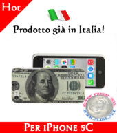 Cover Bumper Case Custodia in plastica per iPhone 5C modello 100 dollari