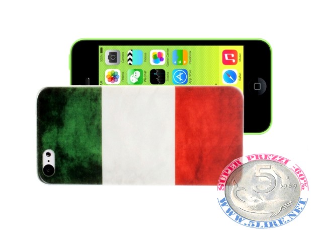 Cover iPhone 5C bandiera Italia