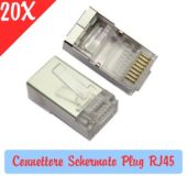 Connettore Schermato Plug RJ45 per Cavi di rete LAN Ethernet