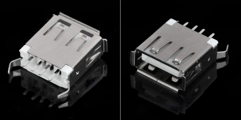 5x Connettori USB Mini Femmina Tipo B SMD 5 Pin Per PCB - Saldabili - Spedizione Dall'Italia
