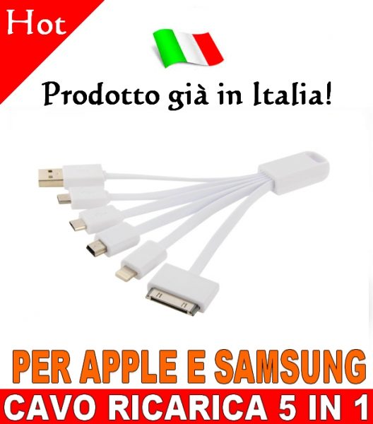 Cavo iPhone Samsung per caricabatterie auto