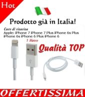 Cavo ricarica iPhone 7 e dispositivi Apple