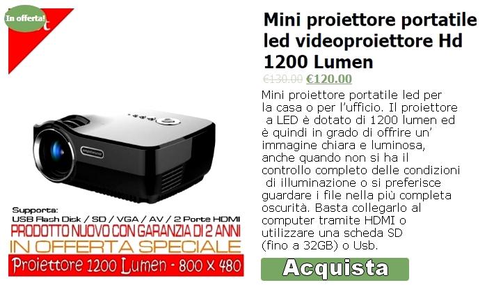 Mini Proiettore Led