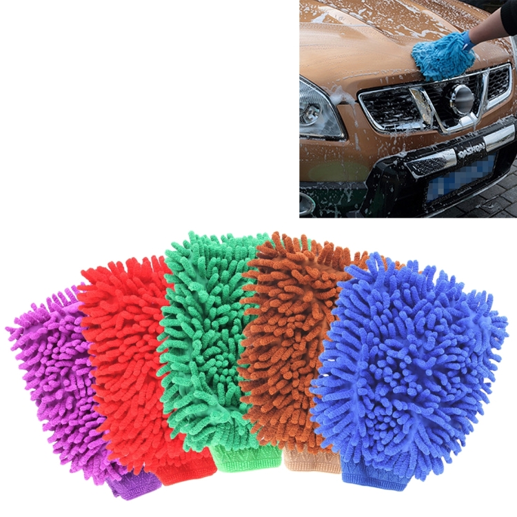 Guanto per lavare auto e asciugare in microfibra - La Tecnologia