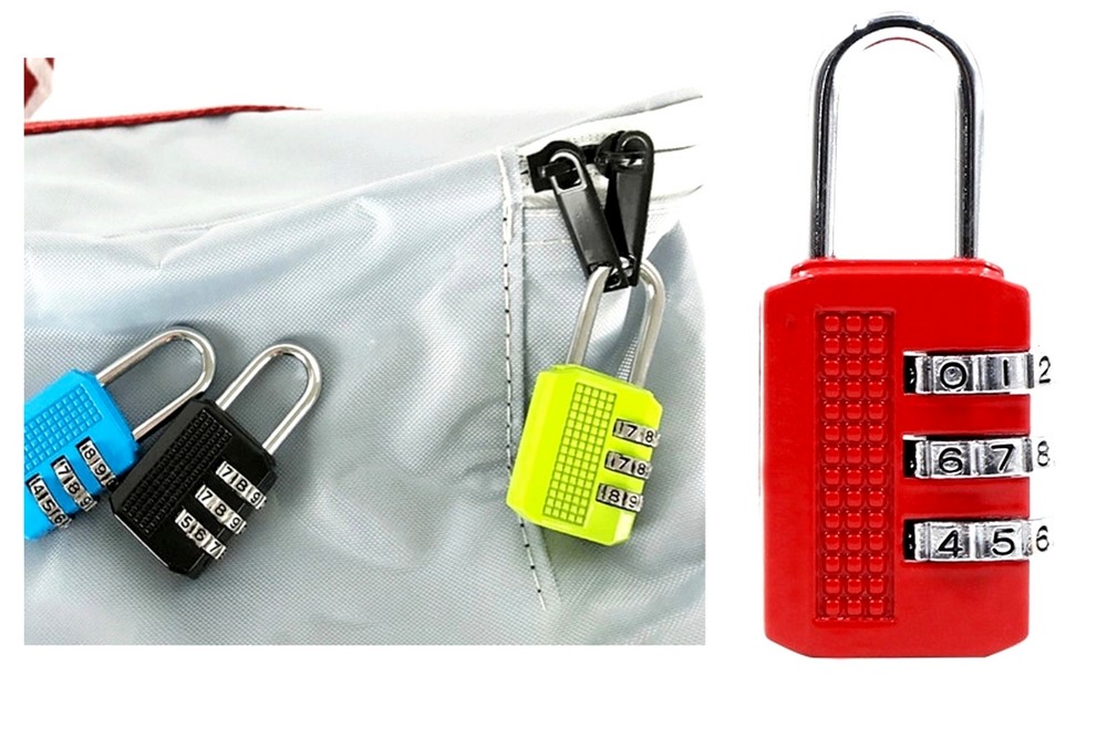 arancione TRIXES x 2 Lucchetto di sicurezza a 4 combinazioni per valigia approvato dalla TSA