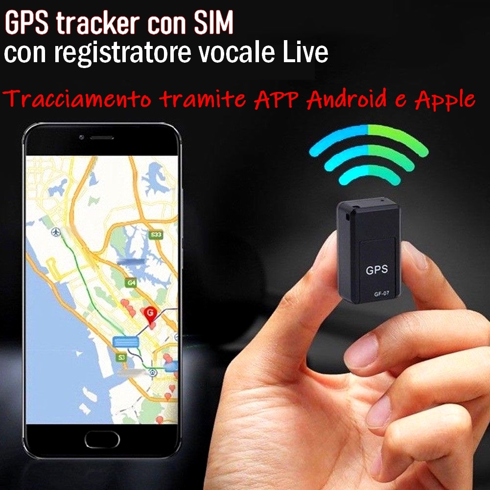 GPS tracker con sim e registratore vocale Live - La Tecnologia del futuro..