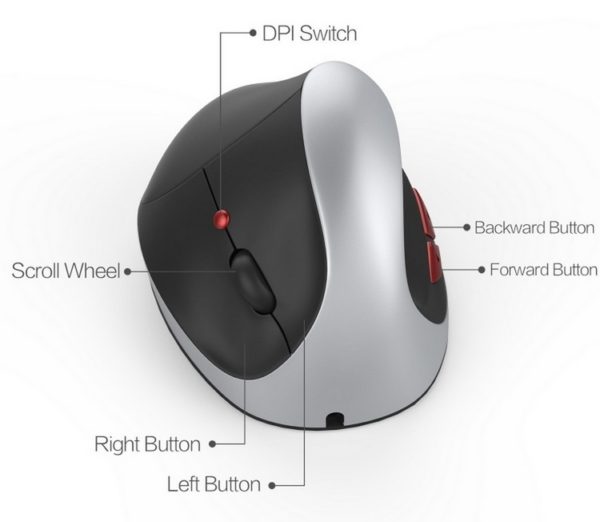 Mouse verticale wireless