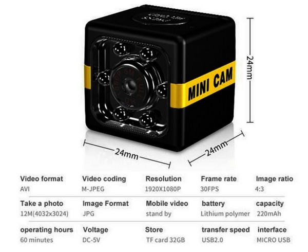 Micro telecamera portatile